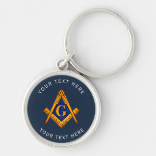 Porte-clés Freemason Carré et maçonnerie de boussole Masonic