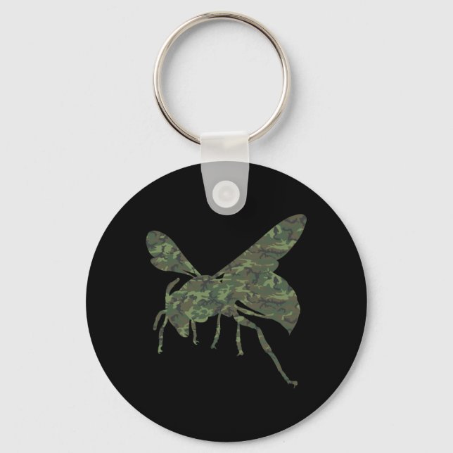 Porte-clés Frelon Militaire Impression Camo Insecte Guêpe Vét (Recto)