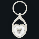 Porte-clés French Bulldog Heart Keychain<br><div class="desc">You decided to get a French Bulldog. This heart-shaped keychain celebrates the unmistakable charm of the breed—bat ears, expressive eyes, and a personality that quickly becomes part of your daily life. Featuring a realistic Frenchie portrait inspired by The Dog You Chose series, this design captures the affection, humor, and quiet...</div>
