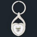 Porte-clés French Bulldog Heart Keychain<br><div class="desc">You decided to get a French Bulldog. This heart-shaped keychain celebrates the unmistakable charm of the breed—bat ears, expressive eyes, and a personality that quickly becomes part of your daily life. Featuring a realistic Frenchie portrait inspired by The Dog You Chose series, this design captures the affection, humor, and quiet...</div>
