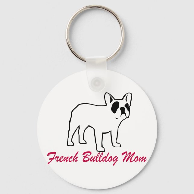 Porte-clés French Bulldog Maman (Recto)