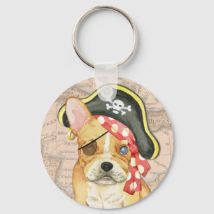 Porte-clés French Bulldog Pirate