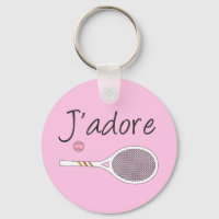 French Chic J'adore Joueur de Tennis Design Rose