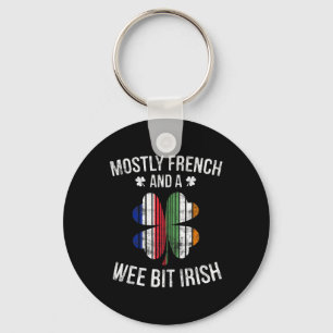 Porte-clés French Wee Bit Irish Fun France Patrick Day Cadeau