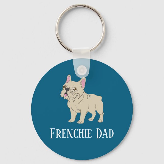 Porte-clés Frenchie Dad (Recto)