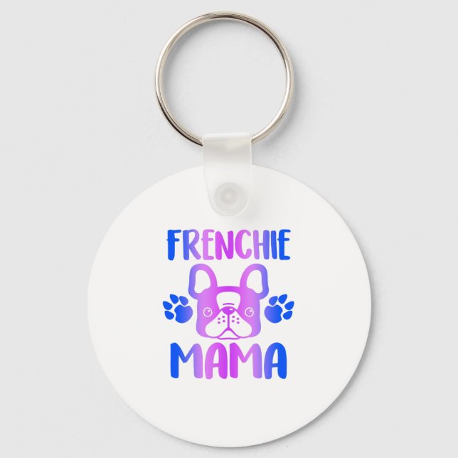 Porte-clés Frenchie Mama Bulldog (Recto)