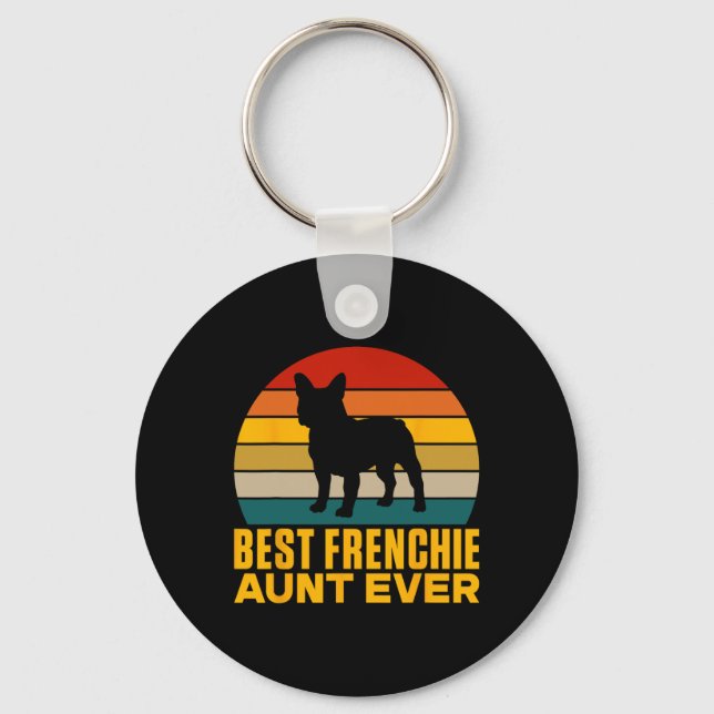 Porte-clés Frenchie Tante Ever Frenchie Tante (Recto)