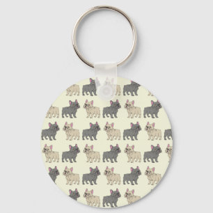 Porte-clés Frenchies, Beige