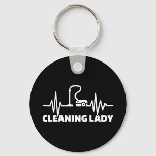 Porte-clés Fréquence de la femme de nettoyage