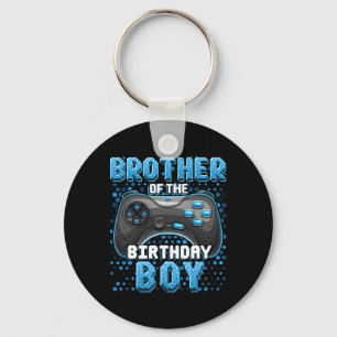 Porte-clés Frère du garçon d'anniversaire correspondant jeu v