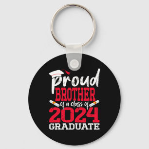Porte-clés Frère D'Un Cl De 2024 Diplômé Supérieur Diplômé
