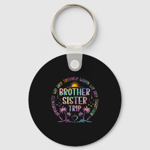 Porte-clés Frère Soeur Correspondant Tie Dye Frère Et Soeur