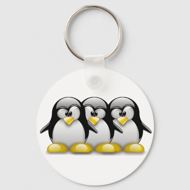 PORTE-CLÉS FRÈRES TUX LINUX (Recto)