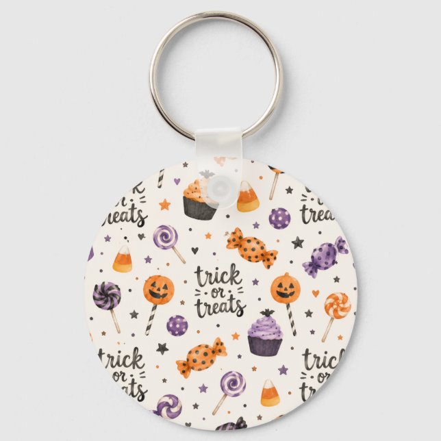 Porte-clés Friandises Trick or Treat (Recto)
