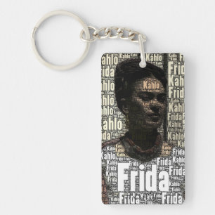 Porte-clés Frida Kahlo Lettering Portrait