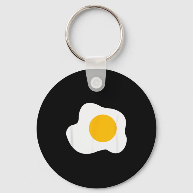 Porte-clés Fried Egg Graphic Funny Breakfast Eggs Lover  (Recto)