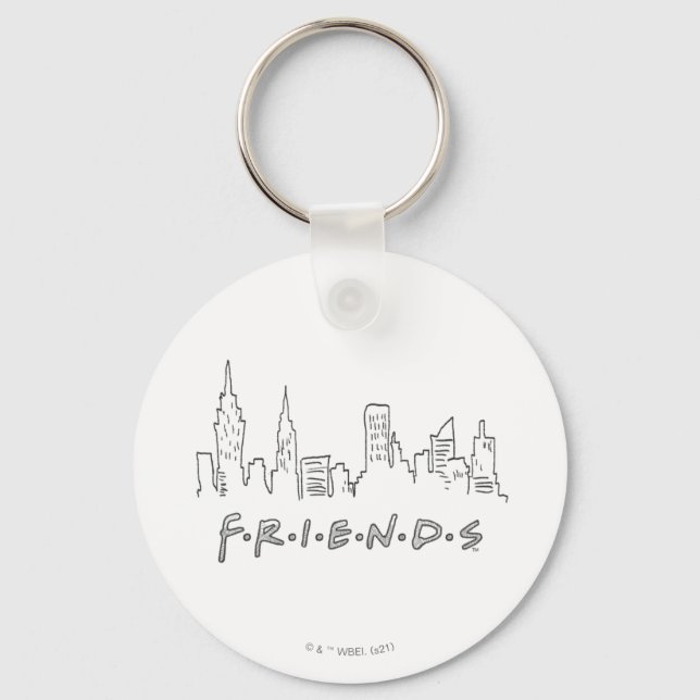 Porte-clés FRIENDS™| Silhouette de New York (Recto)
