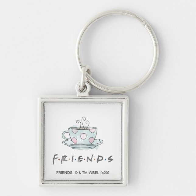 Porte-clés FRIENDS™ | Tasse à café Aquarelle (Devant)