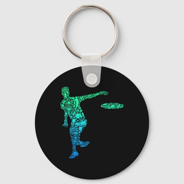 Porte-clés Frisbee de disc golf Hommes Enfants Garçons  (Recto)