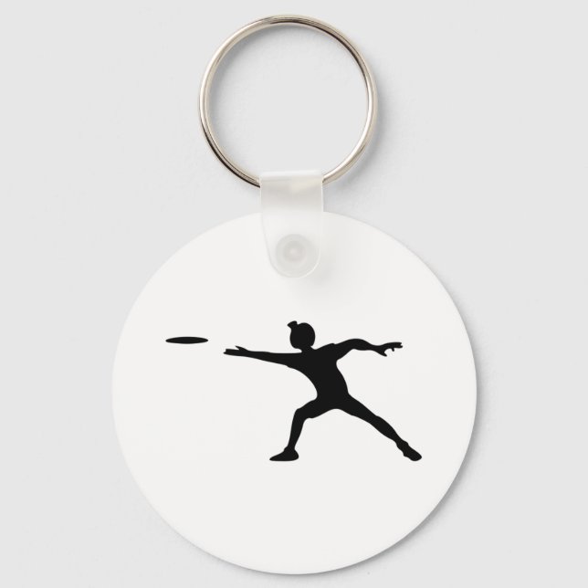 Porte-clés Frisbee Silhouette (Recto)