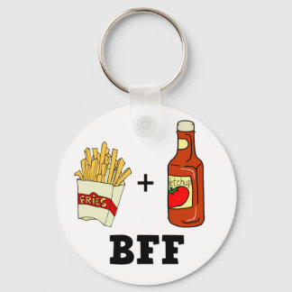 Porte-clés frites et Ketchup BFF