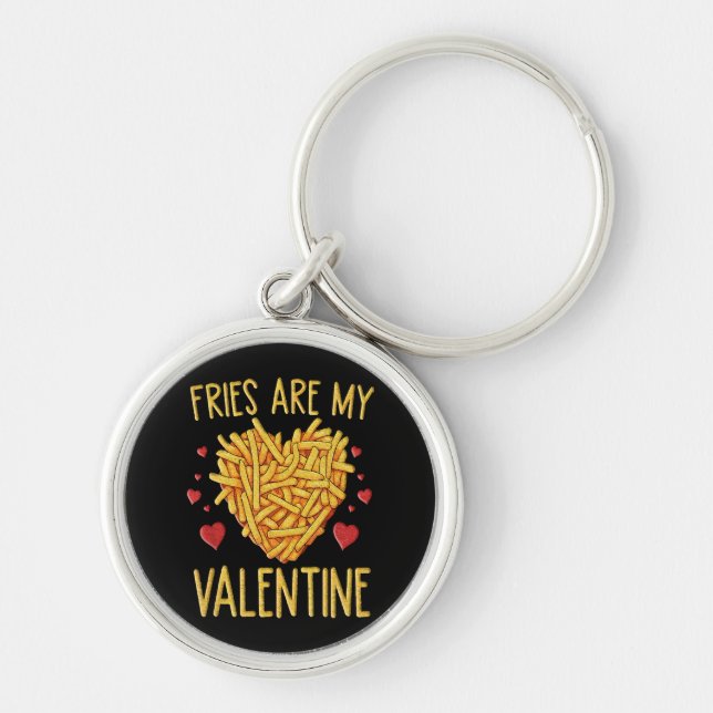 Porte-clés Frites Sont Mon Valentin (Devant)