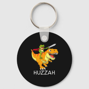 Porte-clés Frogue Chevalier Huzzah Mème Et Dinosaure Drôle 