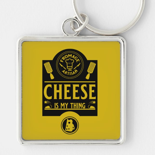 Porte-clés Fromage Artiste (Devant)