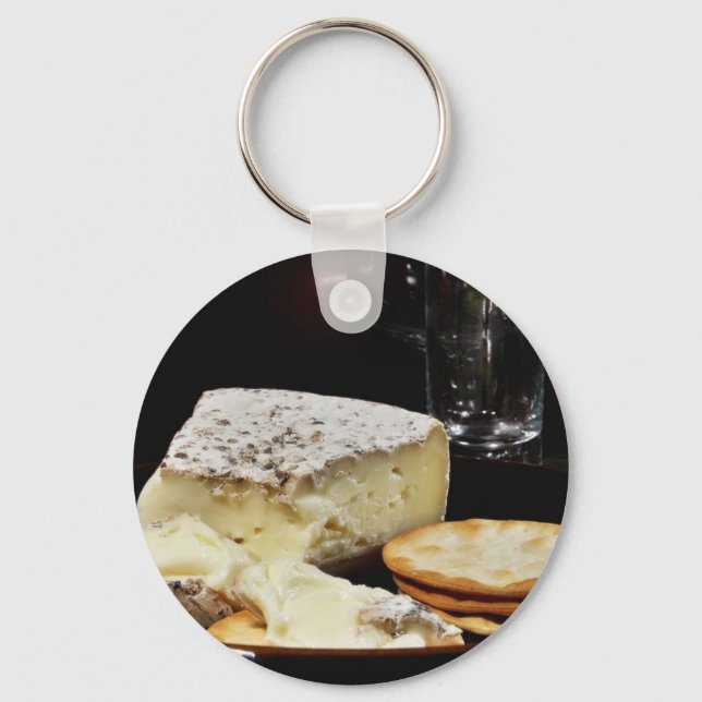 Porte-clés Fromage Brie Et Crackers (Recto)