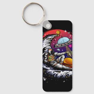 Porte-clés Fromage Space Moon