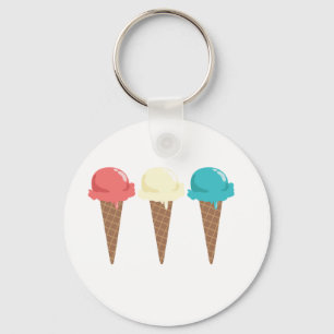 Porte-clés Frontière de crème glacée