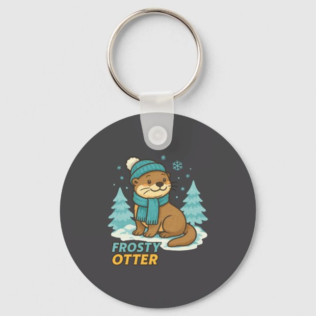 Porte-clés Frosty Otter Winter Charm Art Long Sleeve  (Recto)