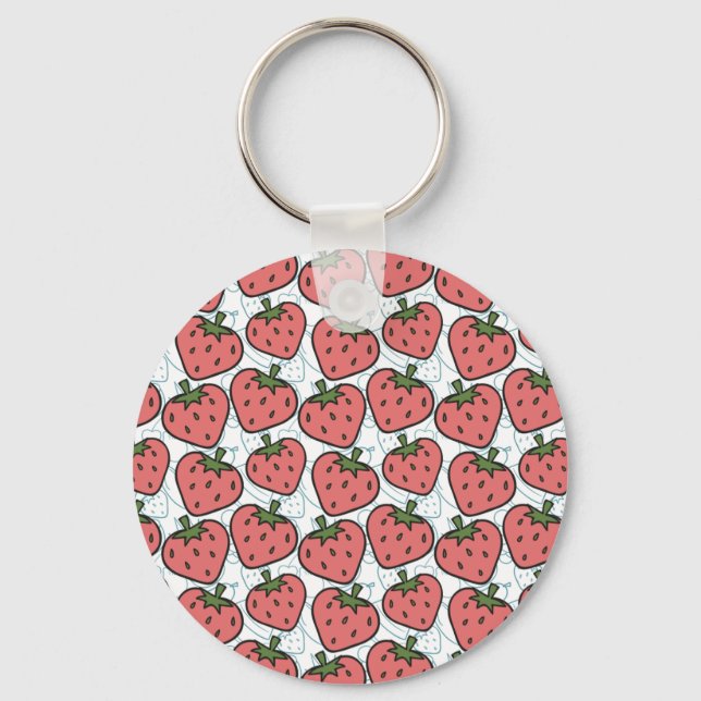 Porte-clés Fruit motif transparent | motif de surface de frui (Recto)