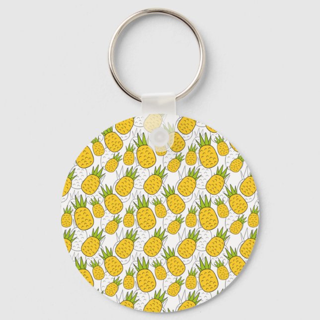 Porte-clés Fruit motif transparent | motif de surface de frui (Recto)