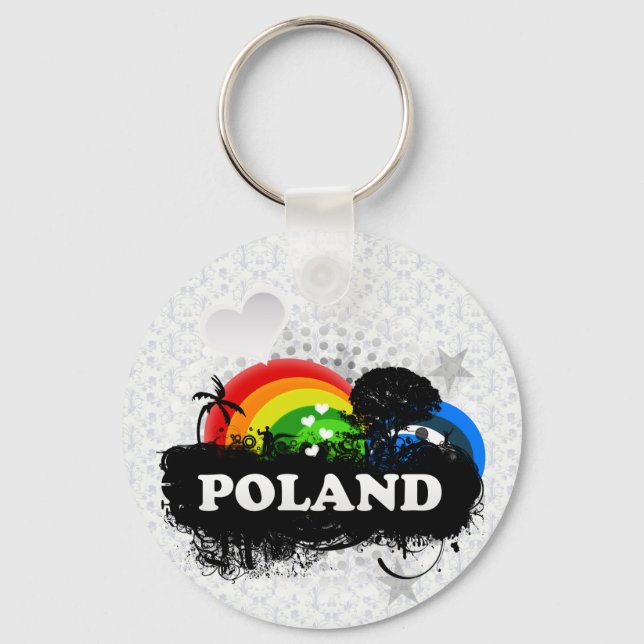 Porte-clés Fruité mignonne Pologne (Recto)
