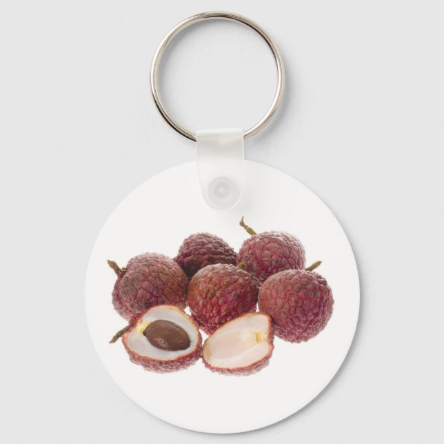 Porte-clés Fruits tropicaux - Lychees (Recto)