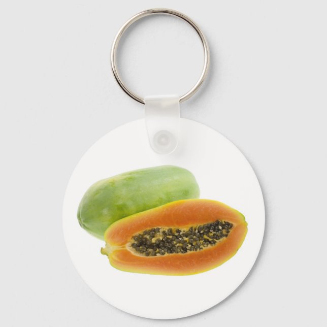 Porte-clés Fruits tropicaux - Papaya (Recto)