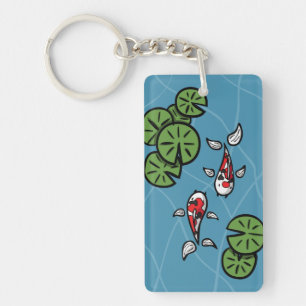 Porte-clés Fuku et Heiwa le Porte - clé acrylique de Koi