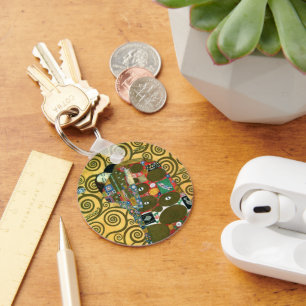 Porte-clés Fulfillment aka The Embrace par Gustav Klimt