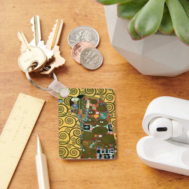 Porte-clés Fulfillment aka The Embrace par Gustav Klimt (Bureau)