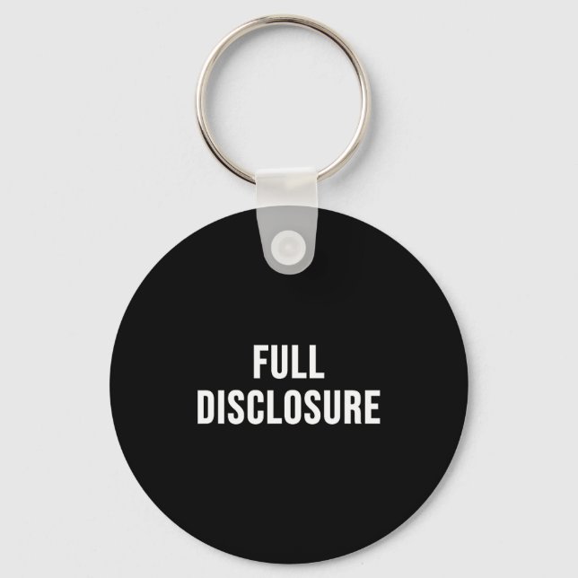 Porte-clés Full Disclosure  (Recto)