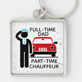 Porte-clés Full-Time Dad Part-Time Chauffeur Busy Dad