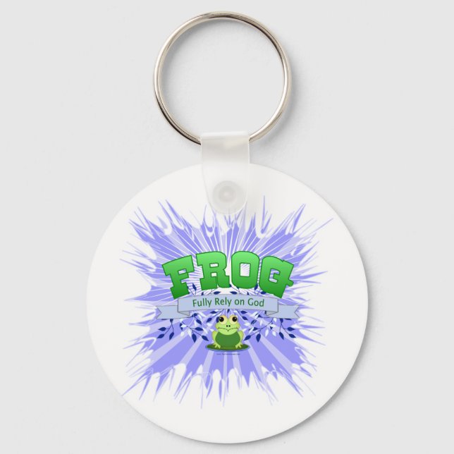 Porte-clés Fully Rely on God (Recto)