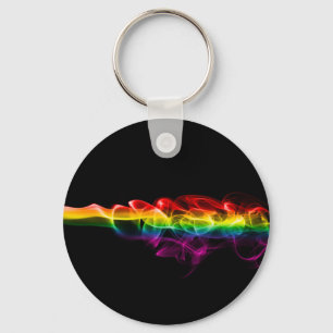 Porte-clés Fumée arc-en-ciel de SlipperyJoe vague de vapeur a