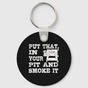Porte-clés Fumeur De Pellet Drôle Grill Cadeau Barbecue Pour