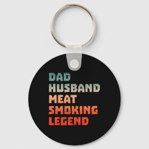 Porte-clés Fumeur De Viande Fumant De La Viande Grillant Amat