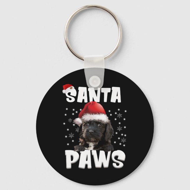 Porte-clés Fun Apoo lumières de Noël Arbre Amoureux des chien (Recto)
