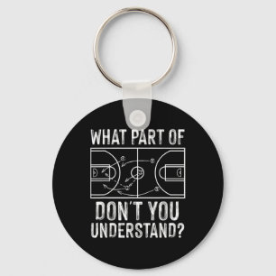 Porte-clés Fun Basket-ball Coach Design Hommes Femmes Ball Je