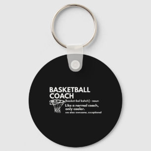 Porte-clés Fun Basketball Coach Définition Coaching Cadeau