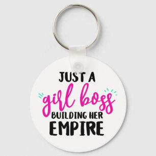 PORTE-CLÉS FUN, BOLD GIRL BOSS GIRLY TYPOGRAPHIE